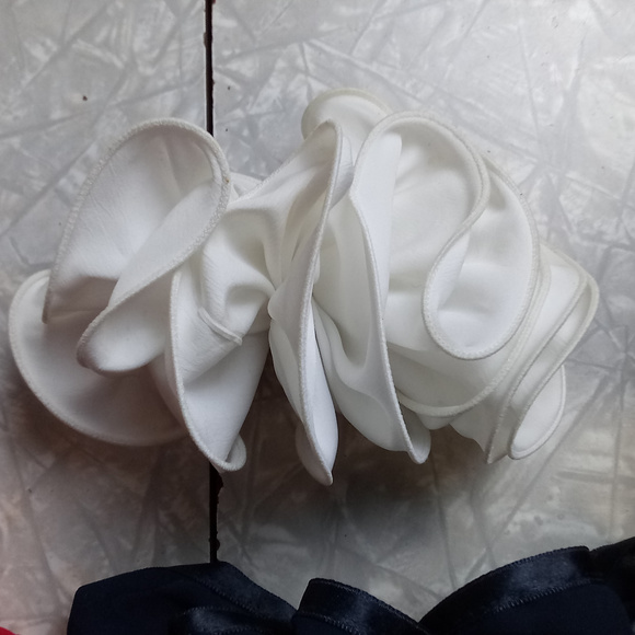 8 Vintage Barrettes Large Bows Pony Holder Sheer main image 5